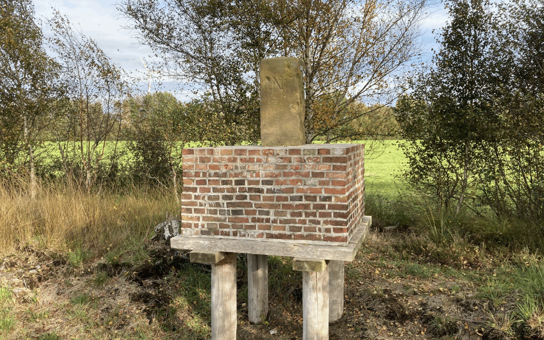 Die Grenze im Moor und das Bodenniveau